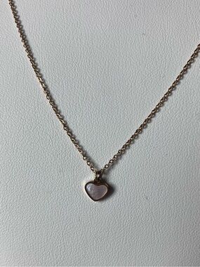 Noonday Collection Gold-Tone Necklace with Pink Heart Charm